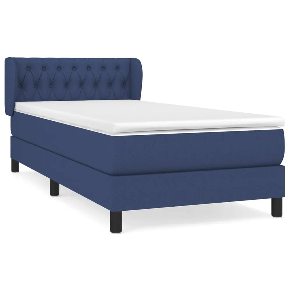Certificado Anti-Alérgico Cama com molasemcolchão 90x190 cm tecido azul