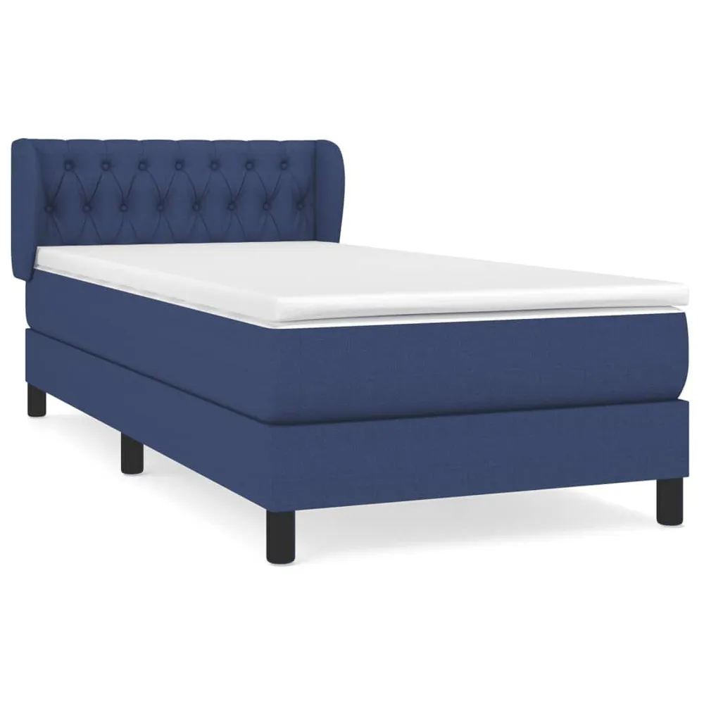 Certificado Anti-Alérgico Cama com molasemcolchão 90x200 cm tecido azul