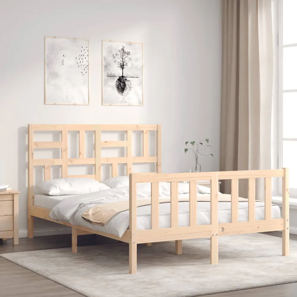 Certificado Anti-Alérgico Cama sem colchão 140x190 cm madeira de pinho maciç