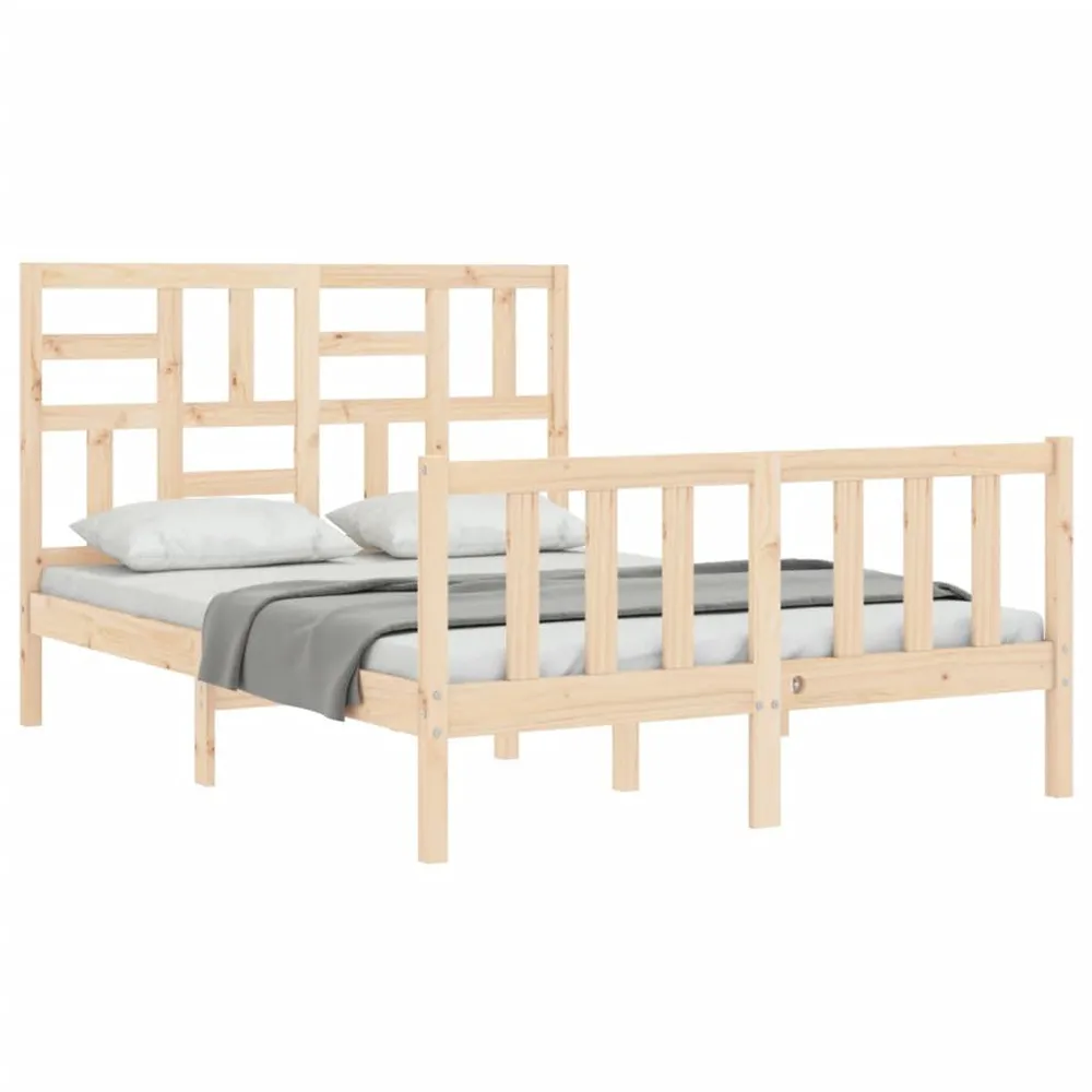 Certificado Anti-Alérgico Cama sem colchão 140x190 cm madeira de pinho maciç
