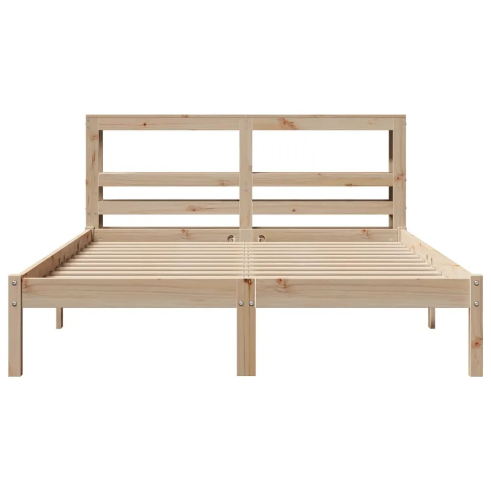 Certificado Anti-Alérgico Cama sem colchão 140x200 cm madeira de pinho maciç