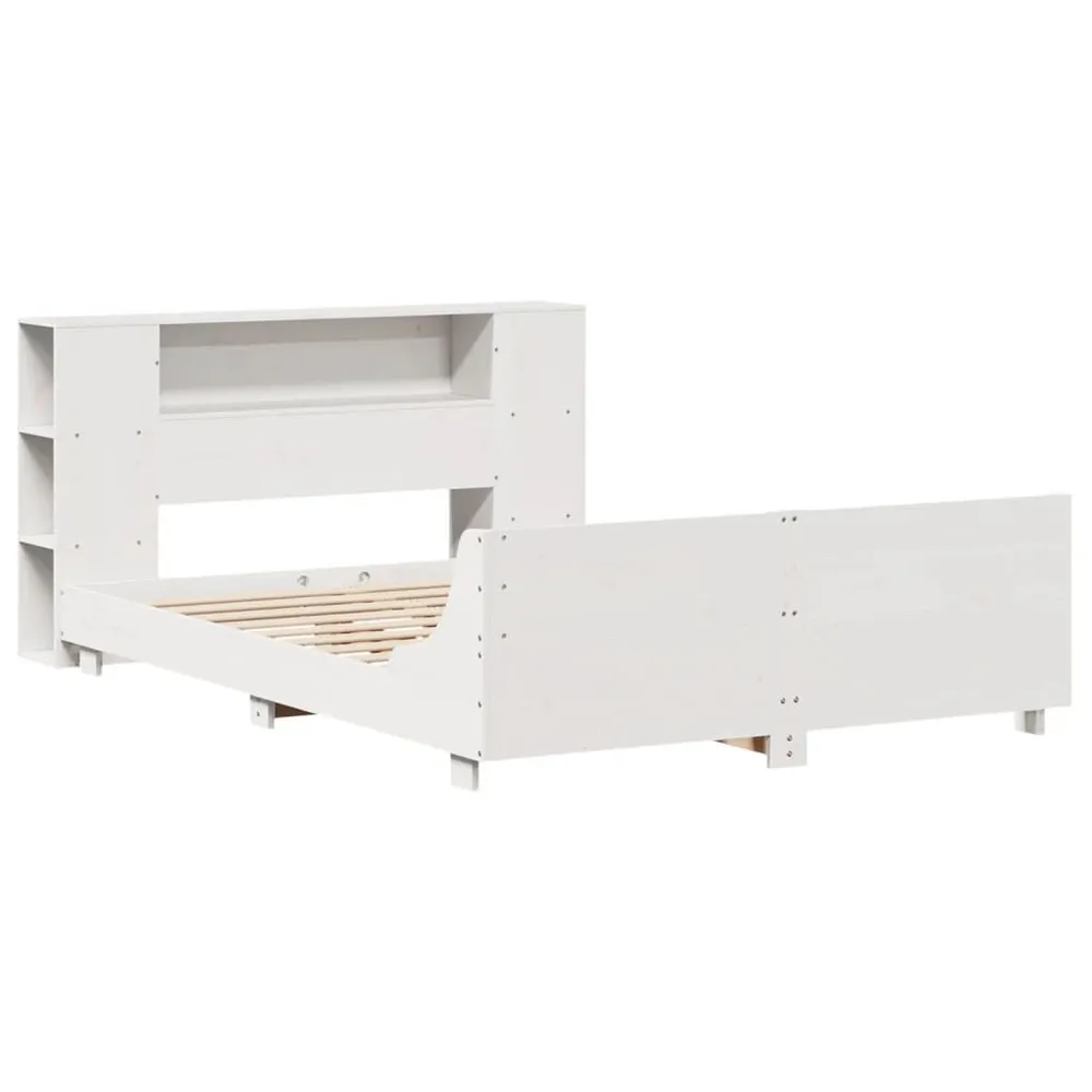 Certificado Anti-Alérgico Cama sem colchão 150x200 cm madeira de pinho maciç branco