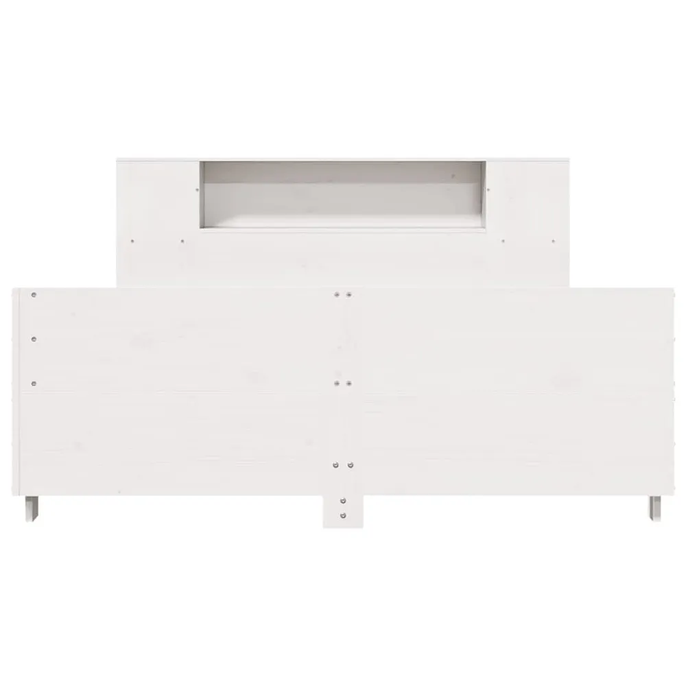 Certificado Anti-Alérgico Cama sem colchão 150x200 cm madeira de pinho maciç branco