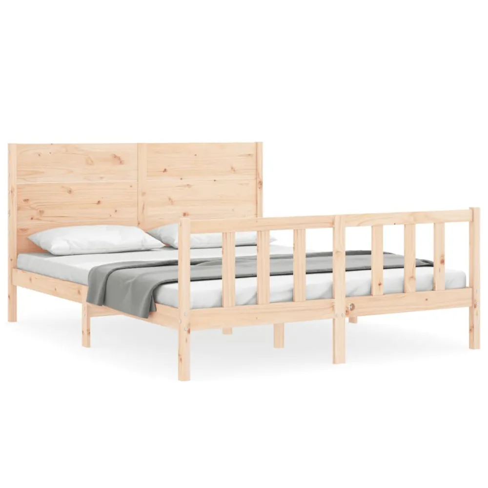 Certificado Anti-Alérgico Cama sem colchão 160x200 cm madeira de pinho maciç