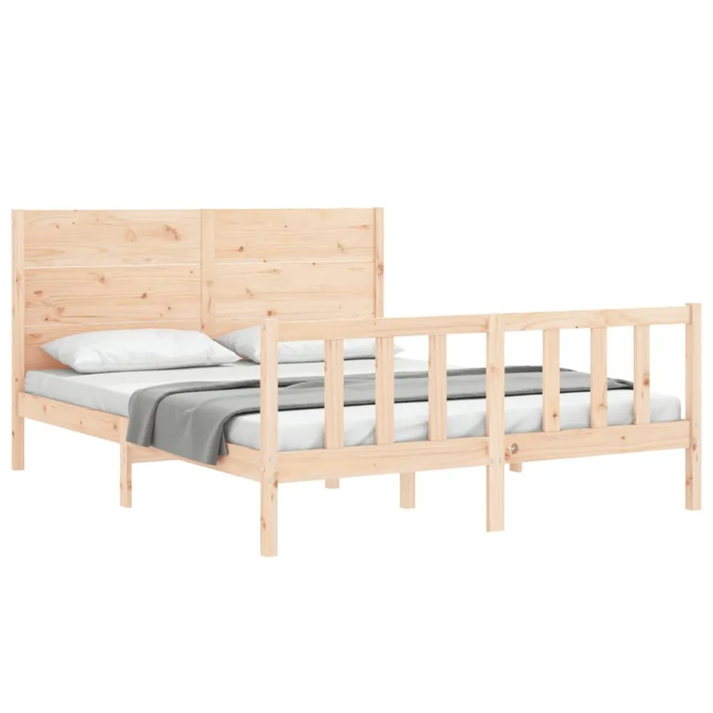 Certificado Anti-Alérgico Cama sem colchão 160x200 cm madeira de pinho maciç