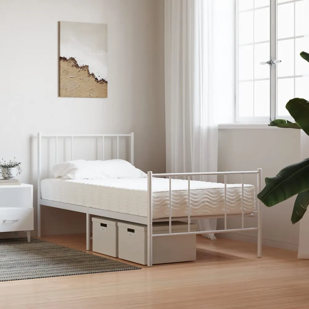 Colchão de espuma 100x220 cm dureza H2 H3 branco com Bomba Integrada