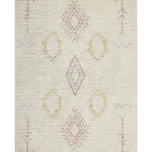 Cotton Area Rug 140 x 200 cm Beige BETTIAH