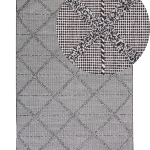 Cotton Area Rug 140 x 200 cm Brown TUZLA