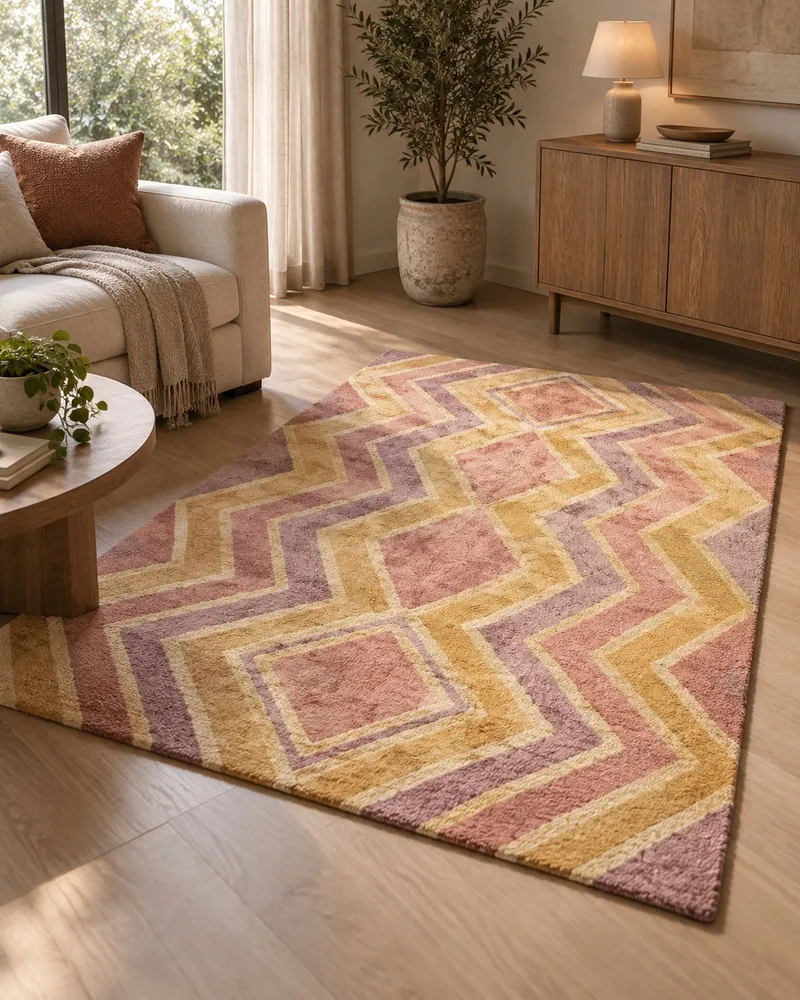 Cotton Area Rug 140 x 200 cm Multicolour CANAKKALE