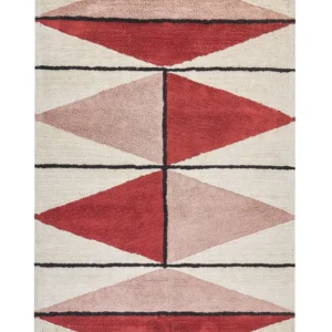 Cotton Area Rug 140 x 200 cm Multicolour PURNIA