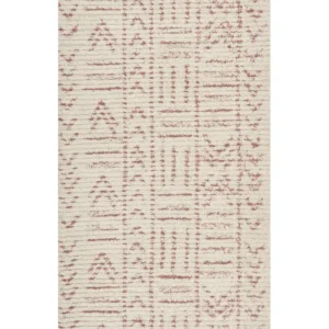 Cotton Area Rug 80 x 150 cm Beige and Pink EDIRNE