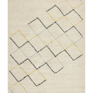 Cotton Area Rug 160 x 230 cm Beige TEZPUR