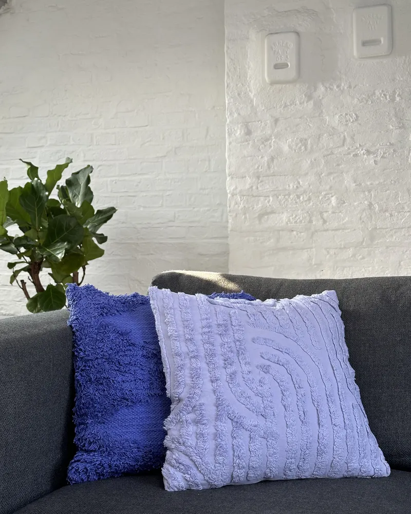 Cotton Cushion 45 x 45 cm Violet TELLIMA