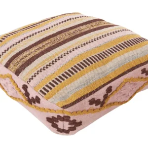 Cotton Floor Cushion 60 x 60 x 12 cm Multicolour MAPLE