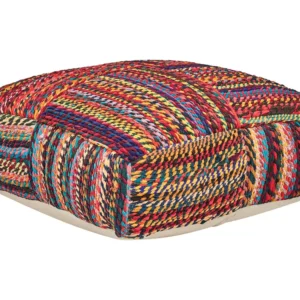 Cotton Floor Cushion 70 x 70 x 20 cm Multicolour MEKHTAR