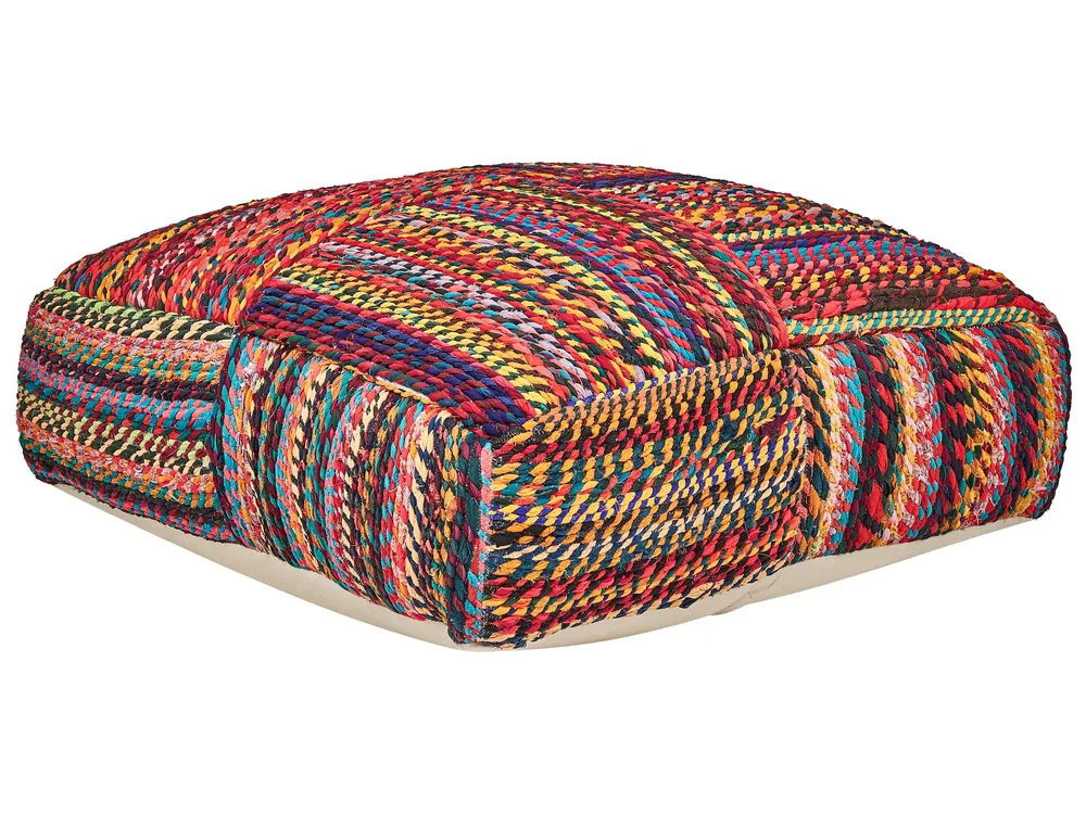 Cotton Floor Cushion 70 x 70 x 20 cm Multicolour MEKHTAR