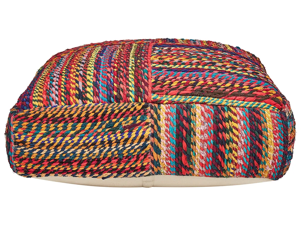Cotton Floor Cushion 70 x 70 x 20 cm Multicolour MEKHTAR
