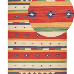Cotton Kilim Rug 200 x 300 cm Multicolour ALAPARS