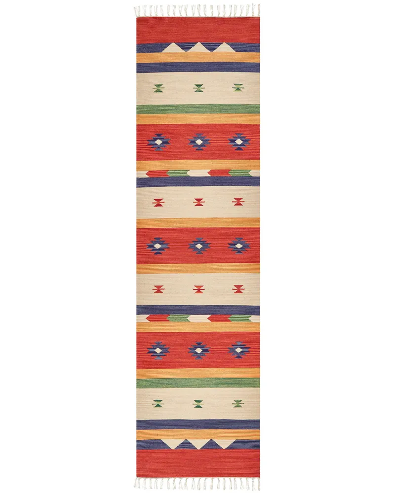 Cotton Kilim Runner Rug 80 x 300 cm Multicolour ALAPARS