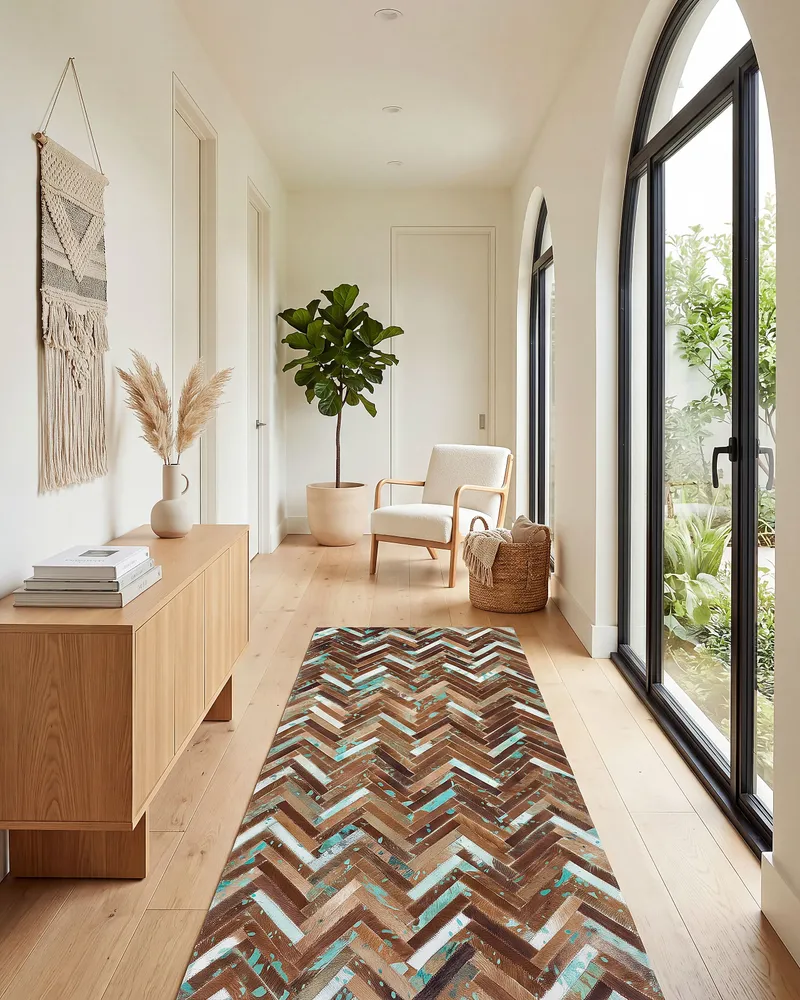 Cowhide Area Rug 80 x 150 cm Multicolour AMASYA