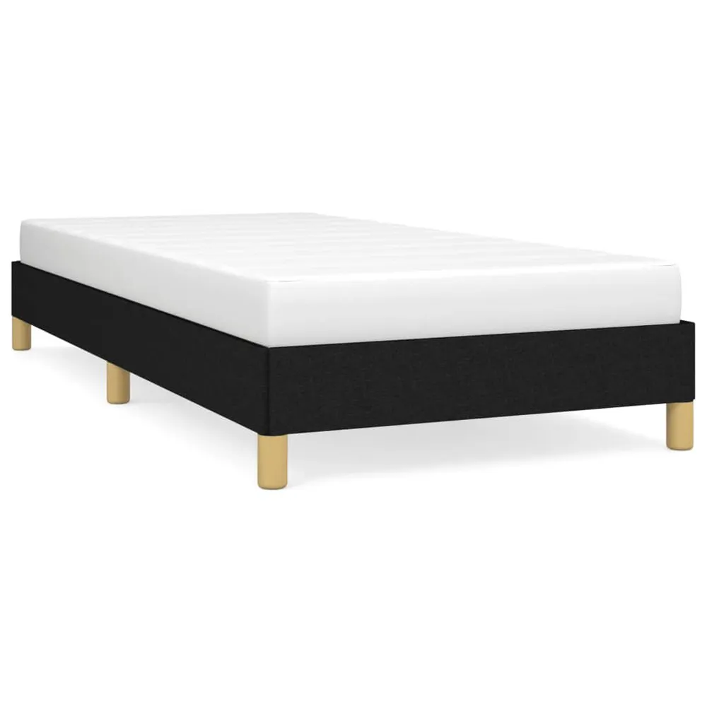 Estrutura de cama sem colchão 90x200 cm tecido preto para Adultos até 120kg