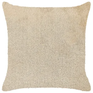 Faux Fur Cushion 45 x 45 cm Bege claro PILEA