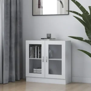 Premium Impermeável Armário vitrine 82,5x30,5x80 cm contraplacado branco