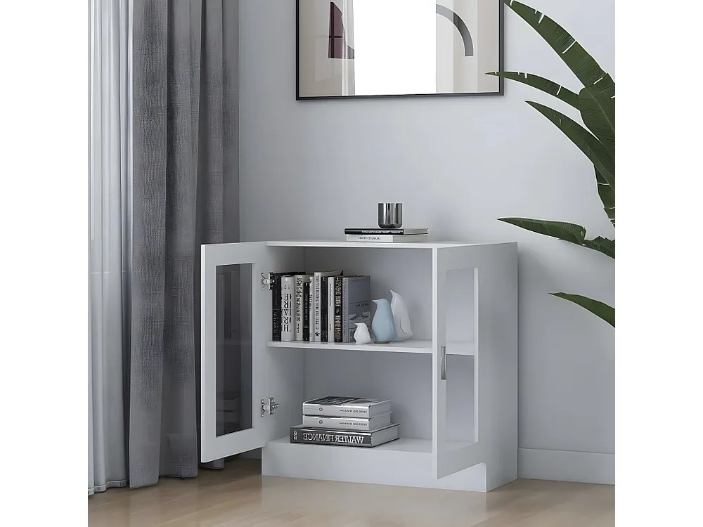 Premium Impermeável Armário vitrine 82,5x30,5x80 cm contraplacado branco