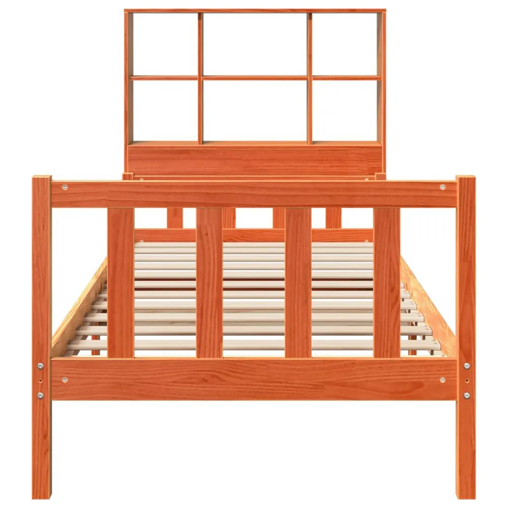 Premium Impermeável Cama com estante sem colchão 90x190 cm madeira maciç