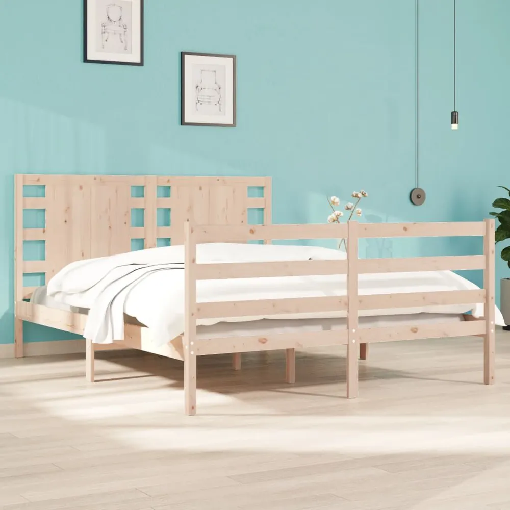 Premium Impermeável Cama sem colchão 135x190 cm madeira de pinho maciç