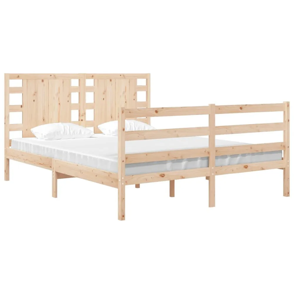 Premium Impermeável Cama sem colchão 135x190 cm madeira de pinho maciç