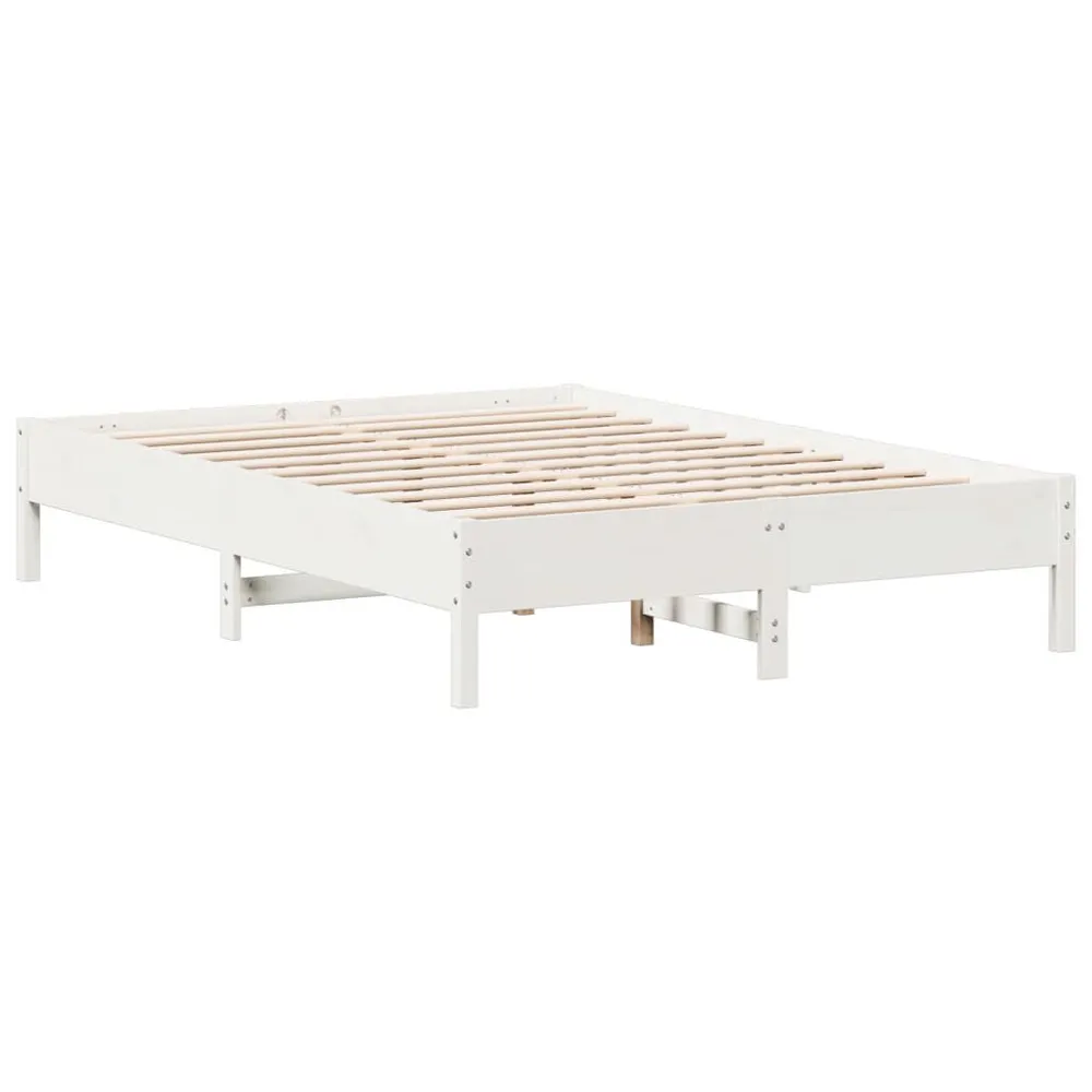Premium Impermeável Cama sem colchão 140x200 cm madeira de pinho maciç branco
