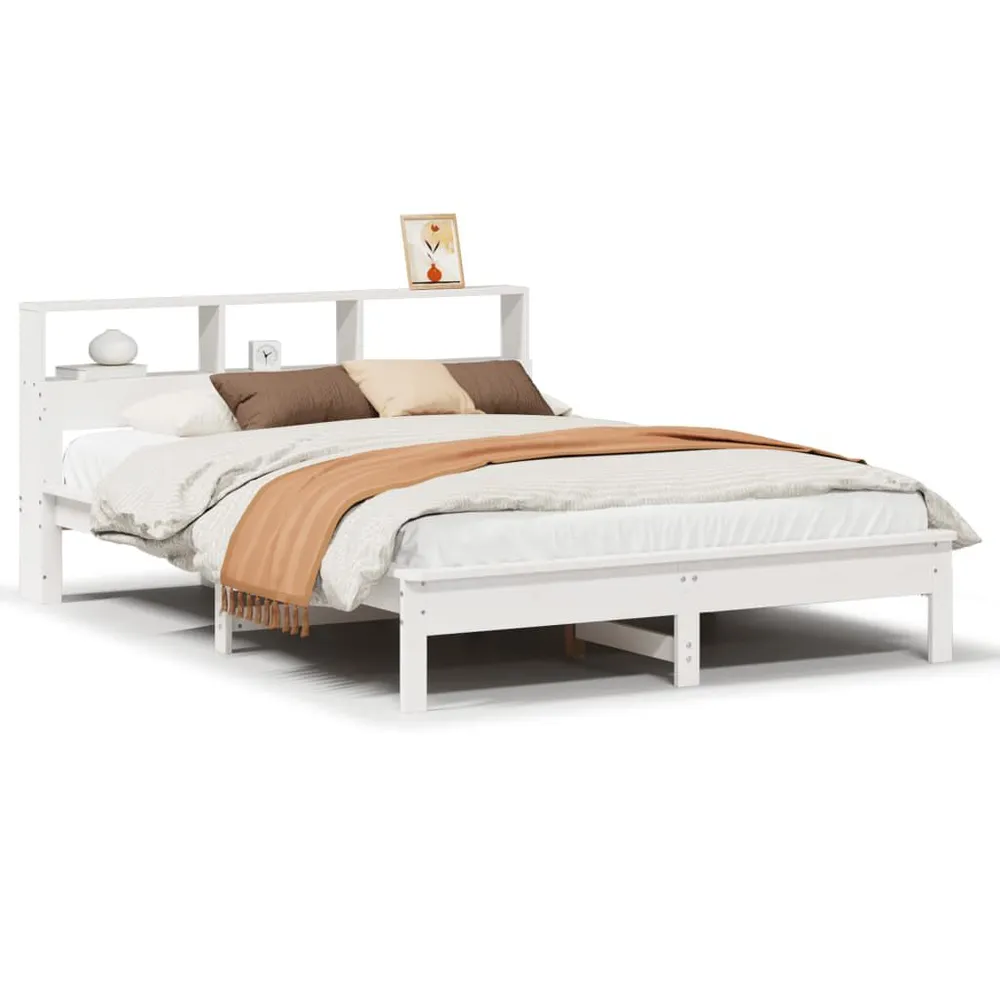 Premium Impermeável Cama sem colchão 150x200 cm madeira de pinho maciç branco
