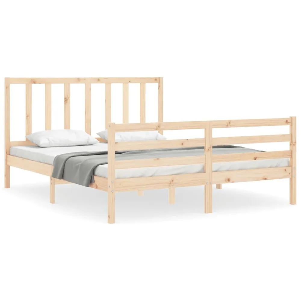 Premium Impermeável Cama sem colchão 160x200 cm madeira de pinho maciç