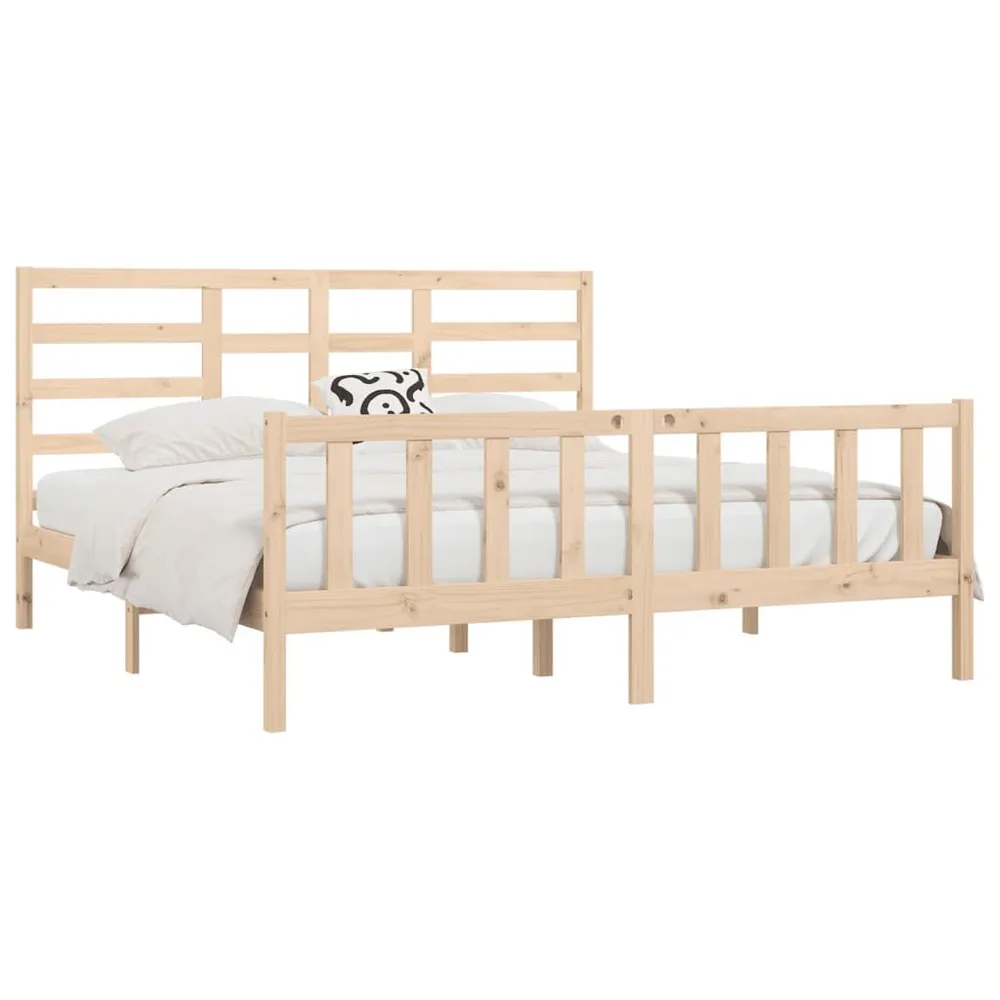 Premium Impermeável Cama sem colchão 200x200 cm madeira de pinho maciç
