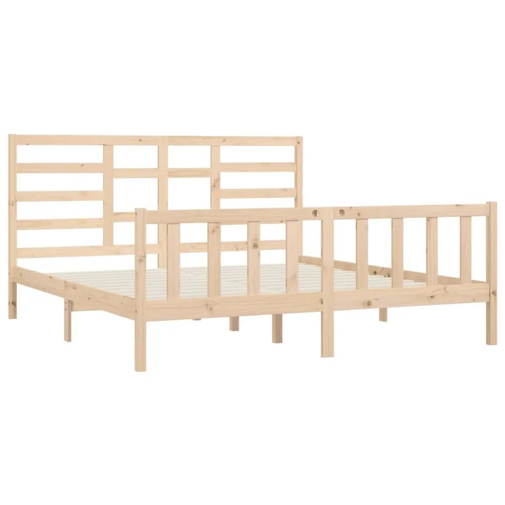 Premium Impermeável Cama sem colchão 200x200 cm madeira de pinho maciç