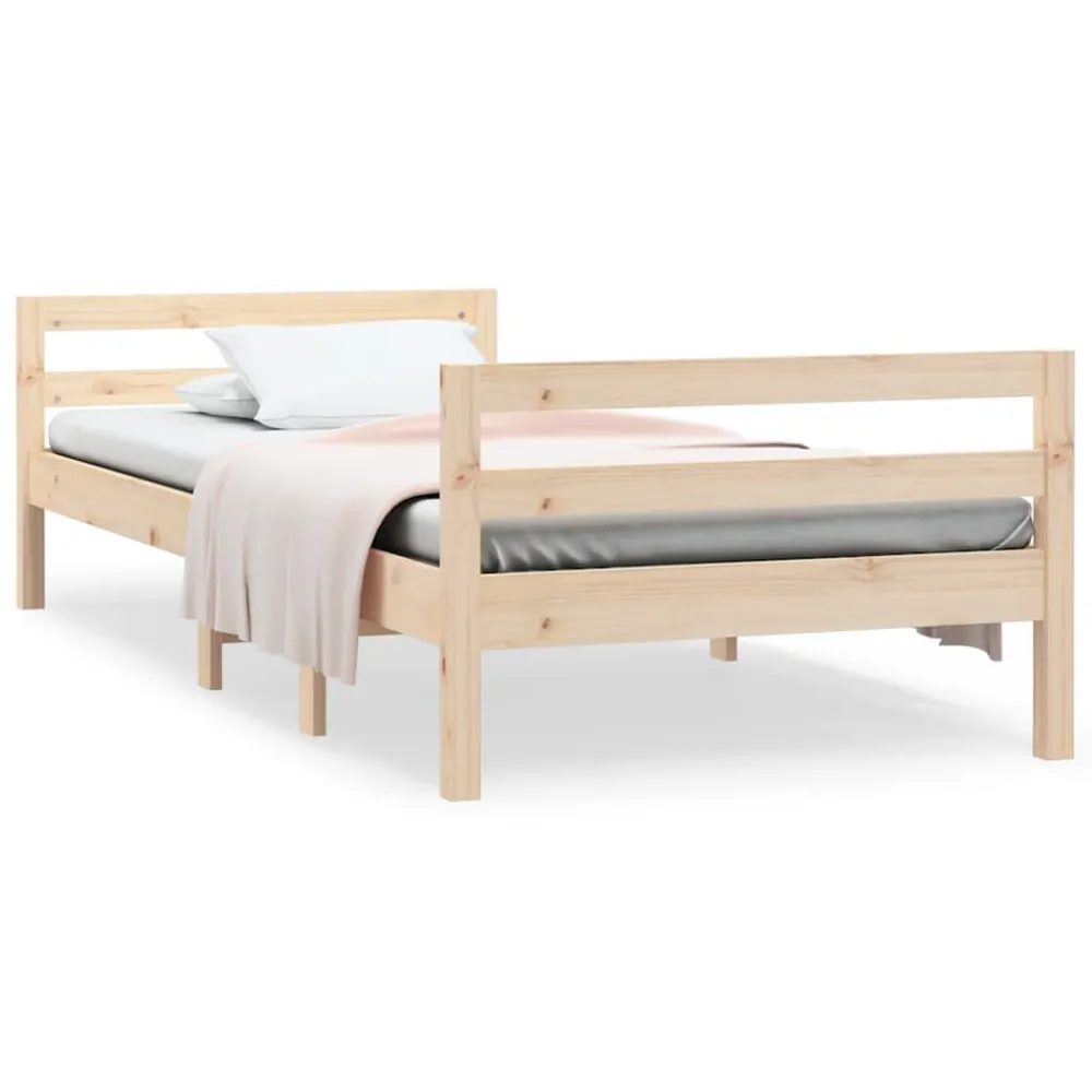 Premium Impermeável Cama sem colchão 75x190 cm madeira de pinho maciç