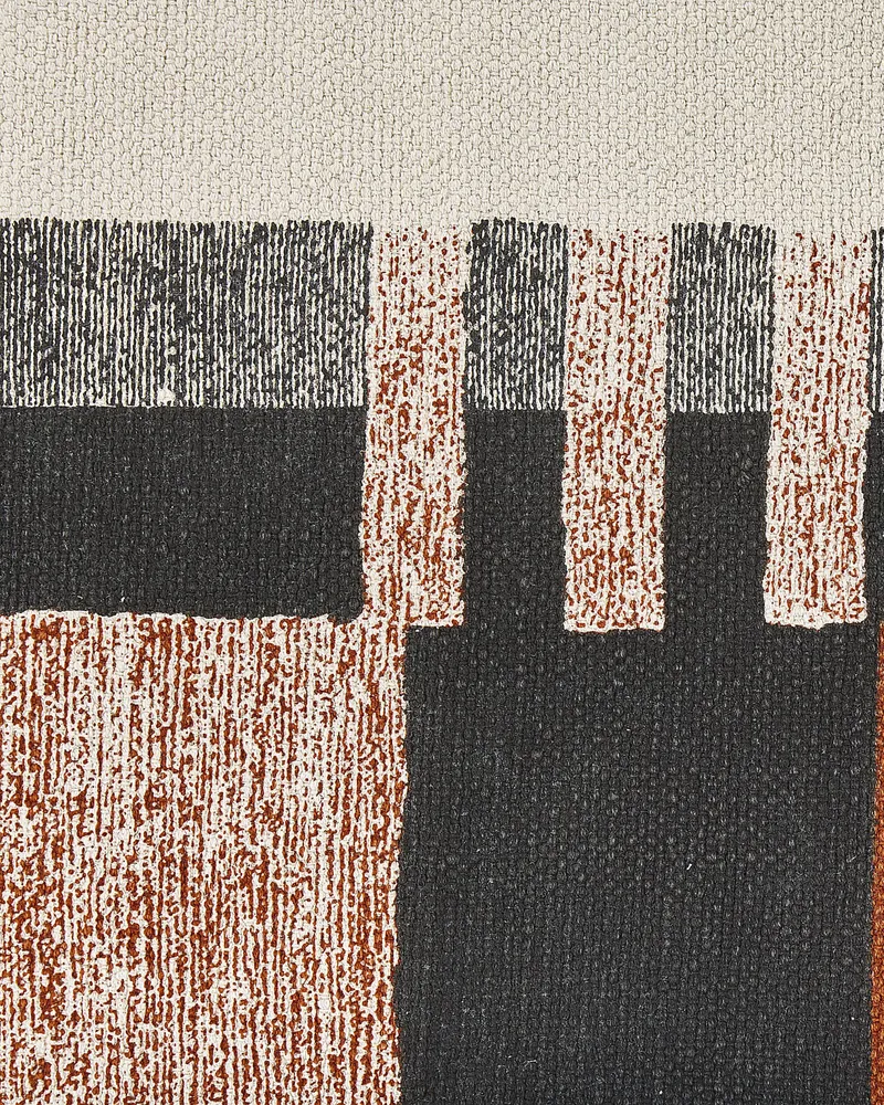 Rectangular Algodão Area Rug 140 x 200 cm Multicolour KAKINADA