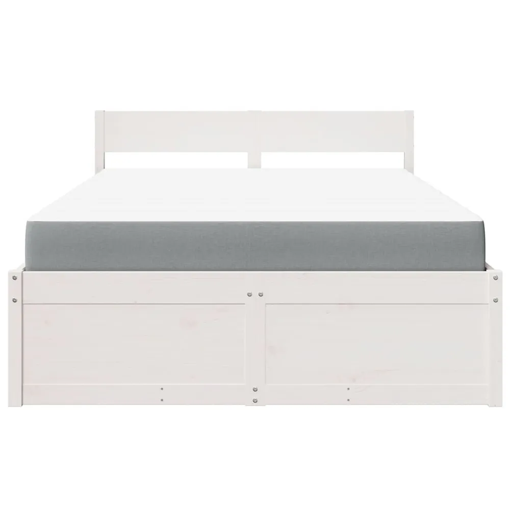 Saco de Dormir Inflável Cama com gavetas e colchão 140x190 cm pinho maciço branco