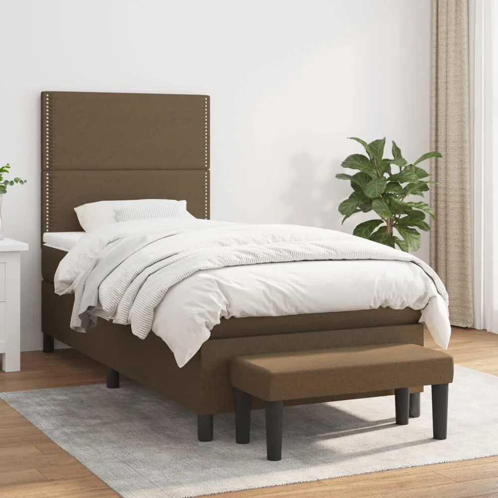 Saco de Dormir Inflável Cama com molasemcolchão 80x200 cm tecido castanho-escuro