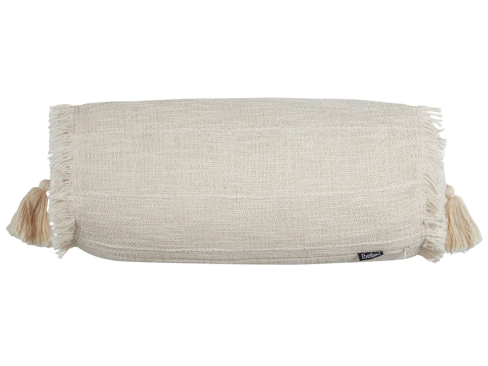 Set 2 Cotton Cushions 20 x 50 cm Beige NAHLEH