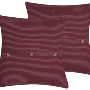 Set 2 Cushions Zebrado 43 x 43 cm Red CAMPANULA