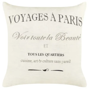 Set 2 Linho Cushions 50 x 50 cm White MINDALA