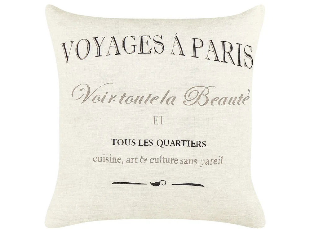 Set 2 Linho Cushions 50 x 50 cm White MINDALA