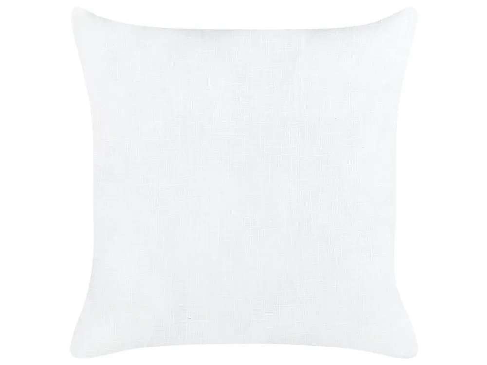 Set 2 Linho Cushions 50 x 50 cm White MINDALA