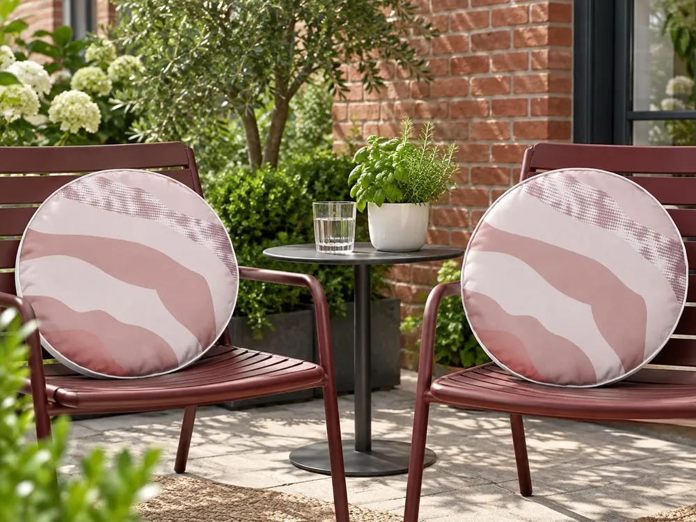 Set 2 Outdoor Cushions CAMPEI Chiclete (Com Capa Removível)