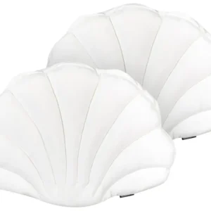 Set 2 Velvet Seashell Cushions 47 x 35 cm Neve CONSOLIDA