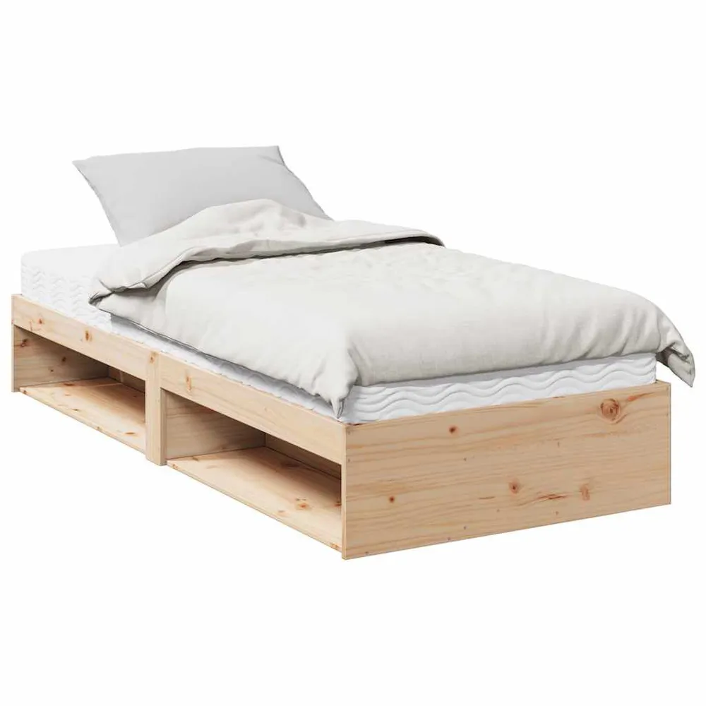 Sofá-cama com colchão 80x200 cm madeira de pinho maciç Tamanho Queen Size