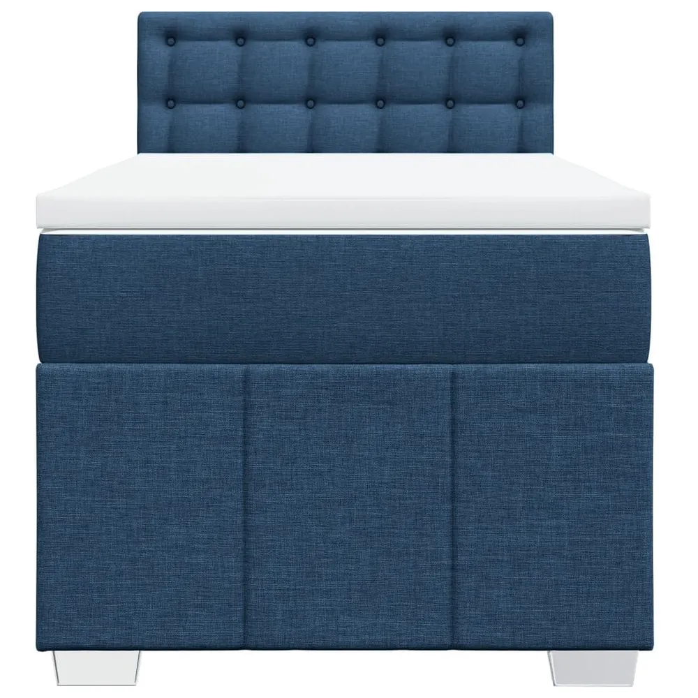 Tecnologia de Inflação Rápida Cama com molasemcolchão 90x190 cm tecido azul