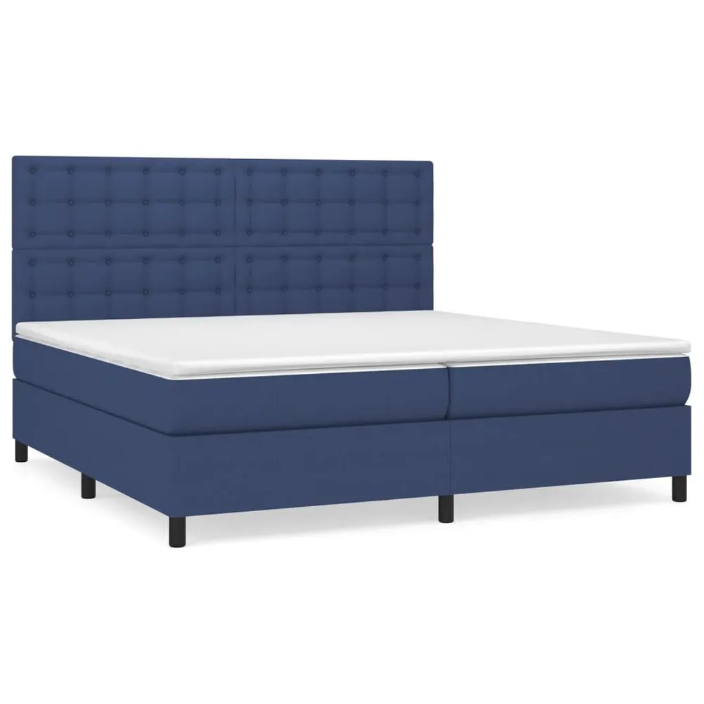 Tecnologia de Inflação Rápida Cama com molasemcolchão 200x200 cm tecido azul